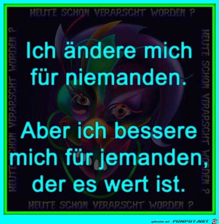 Ich aendere mich... Ich aendere mich...
