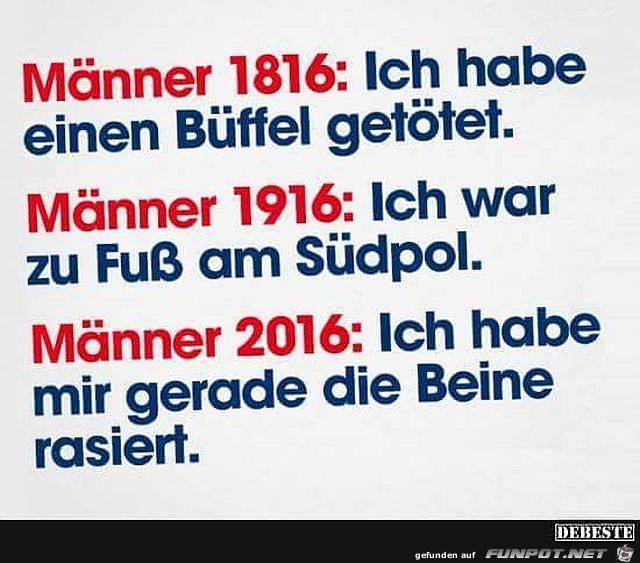 Maenner im Wandel der Zeit Maenner im Wandel der Zeit