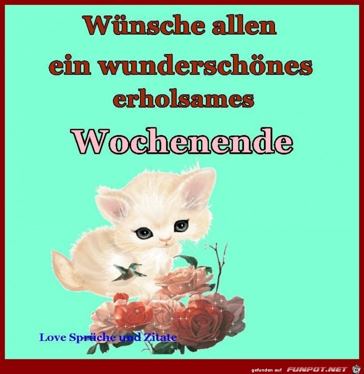 Erholsames Wochenende