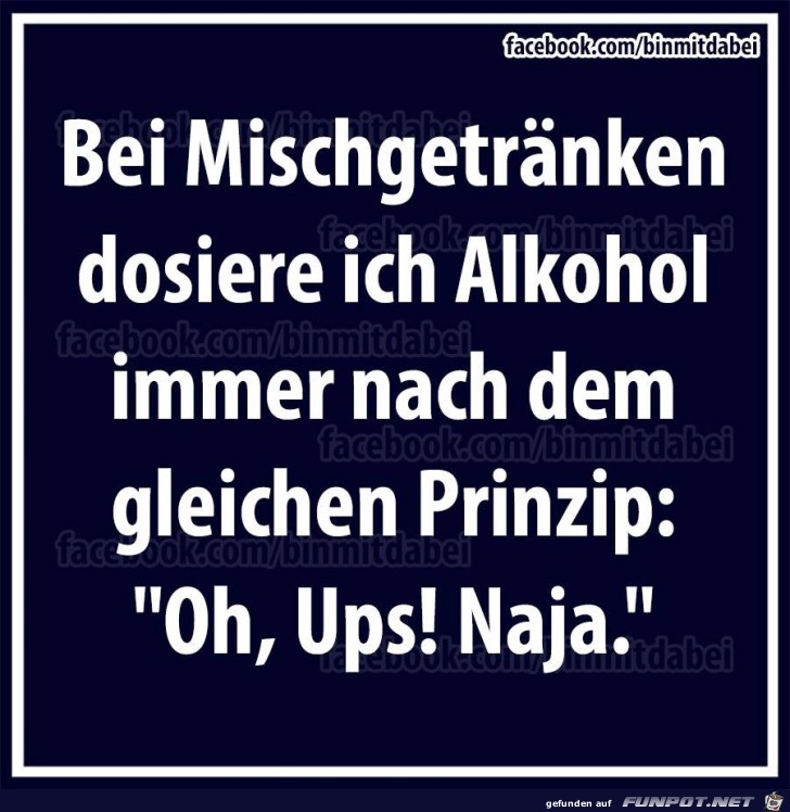 Die Dosierung machts Die Dosierung machts