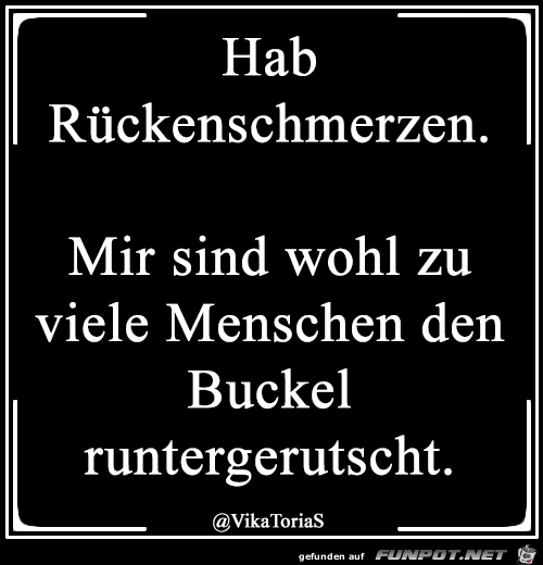 Rueckenschmerzen