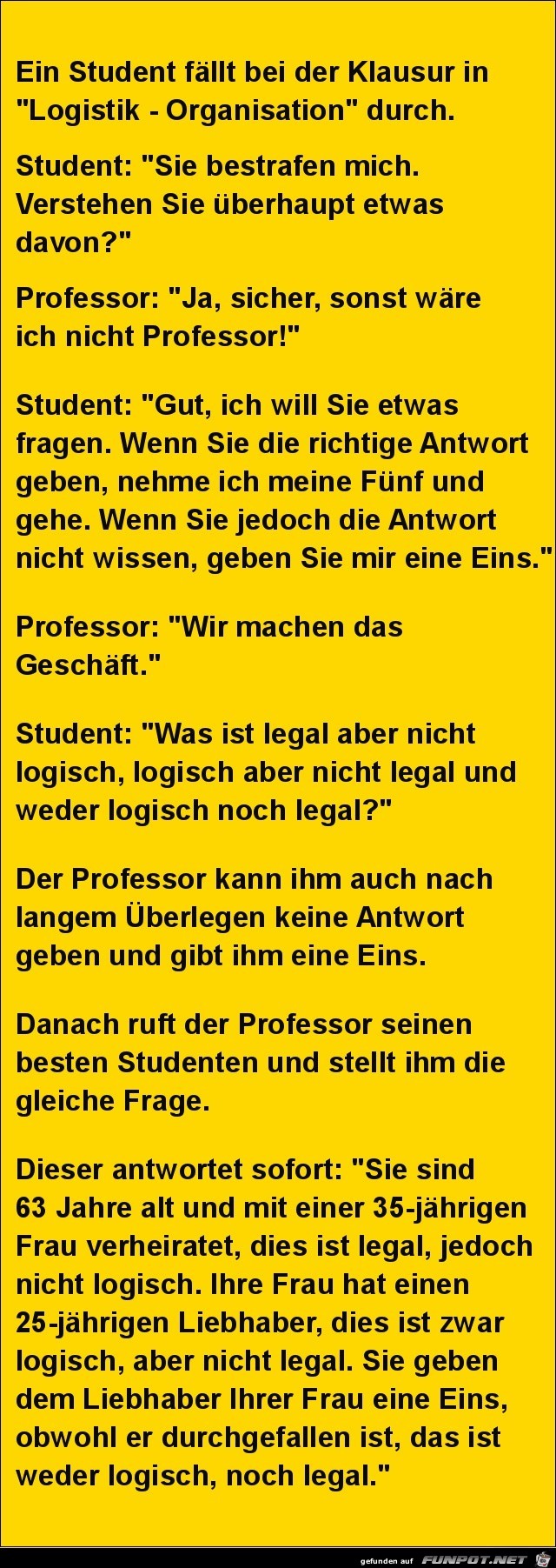 Student und Professor....
