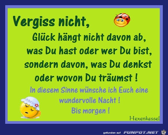 Vergiss nicht