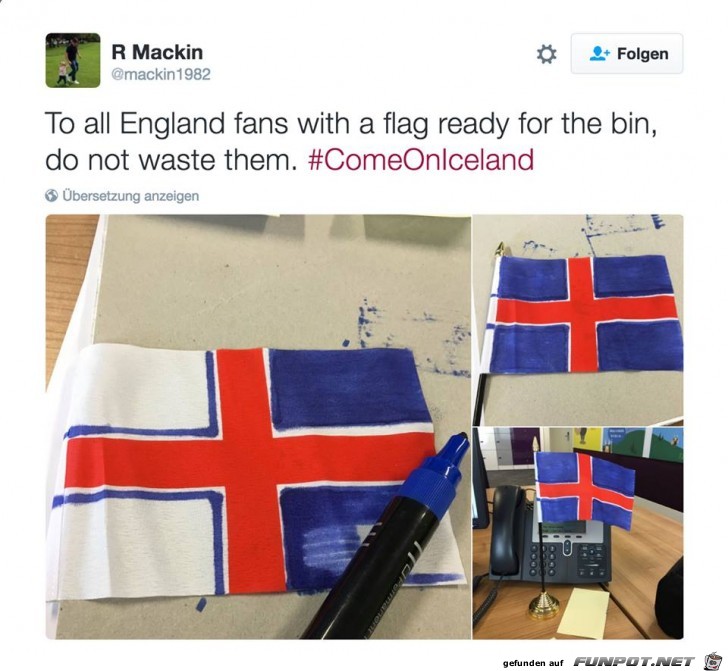 Englandfahne recyceln