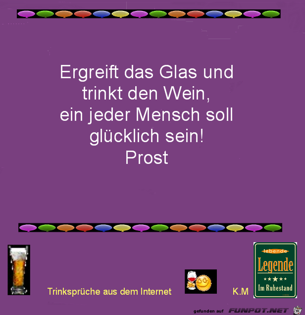 ergreift das Glas