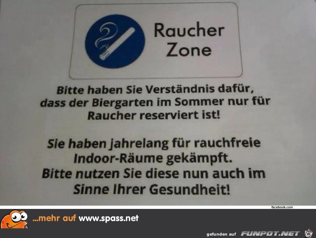 Raucherzone.... Raucherzone....