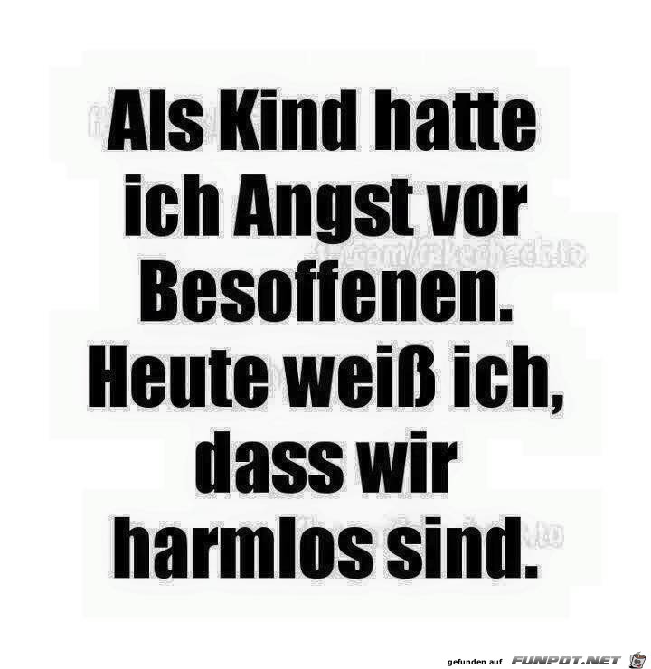 Angst vor Besoffenen Angst vor Besoffenen
