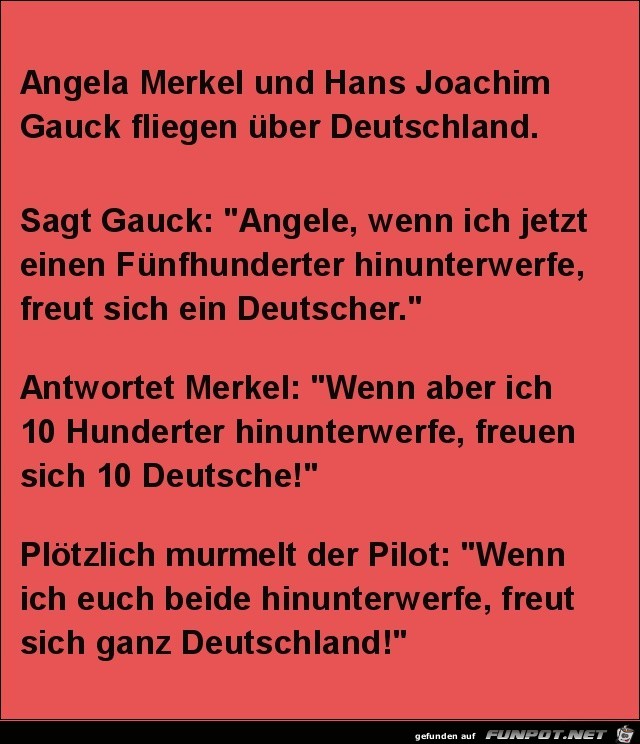 Merkel und Gauck.....