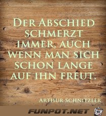 der Abschied schmerzt...... der Abschied schmerzt......