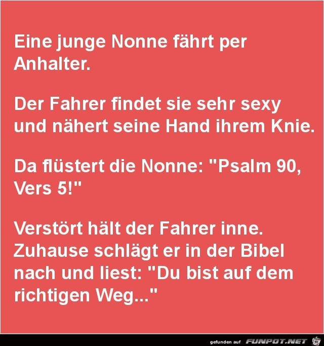 eine junge Nonne.......