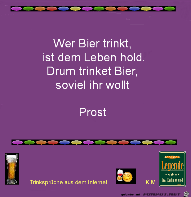 wer Bier trinkt