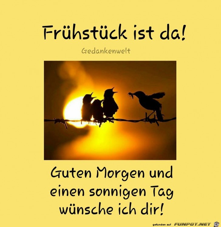 Fruehstueck ist da Fruehstueck ist da