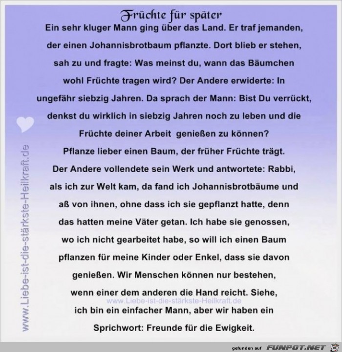 Fruechte fuer spaeter Fruechte fuer spaeter