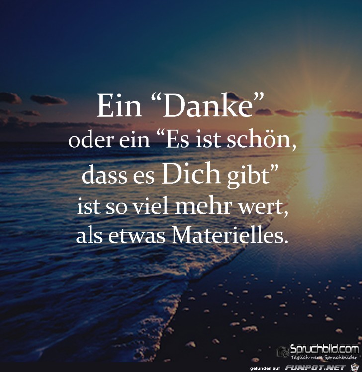 ein Danke oder ein es ist.....