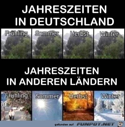 Jahreszeiten in Deutschland......