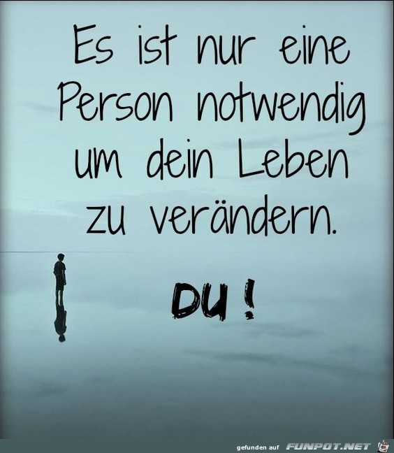 Es ist nur eine Person...