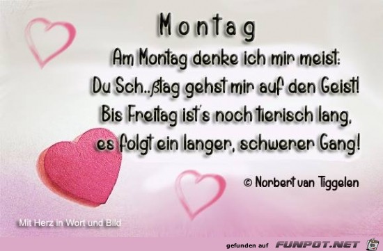 montag......