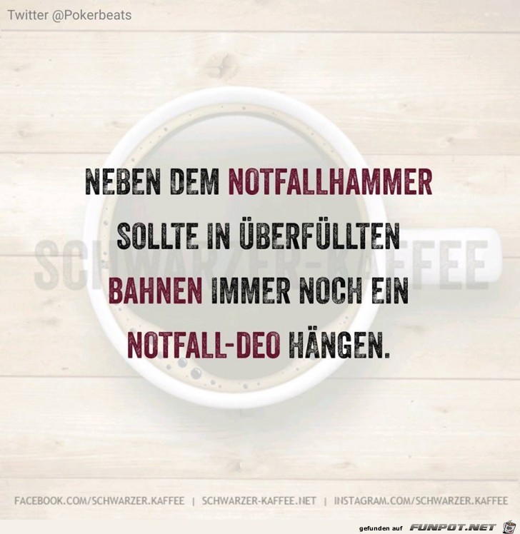 Neben dem Notfallhammer...