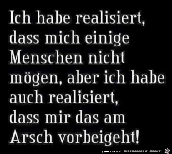 ich habe realisiert das mich .... ich habe realisiert das mich ....
