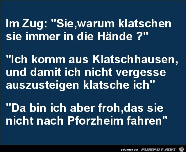 Klatschhausen....... Klatschhausen.......