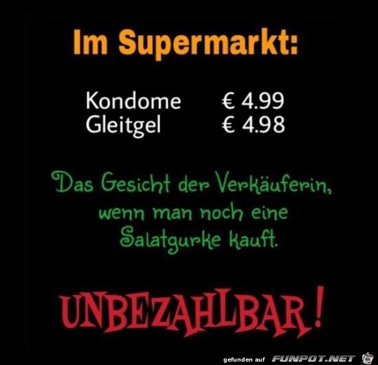 im Supermarkt....