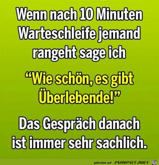 Warteschleife..... Warteschleife.....