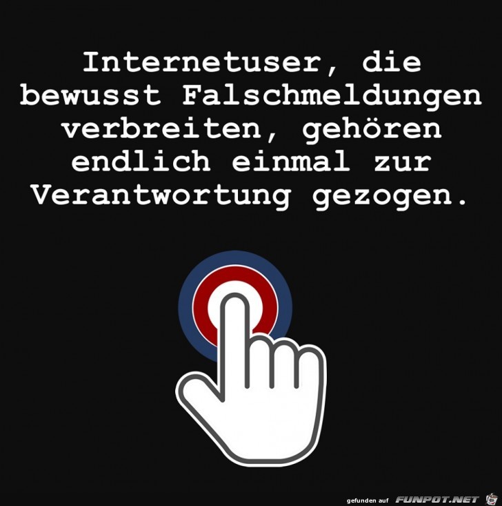 Internetuser die Falschmeldungen posten