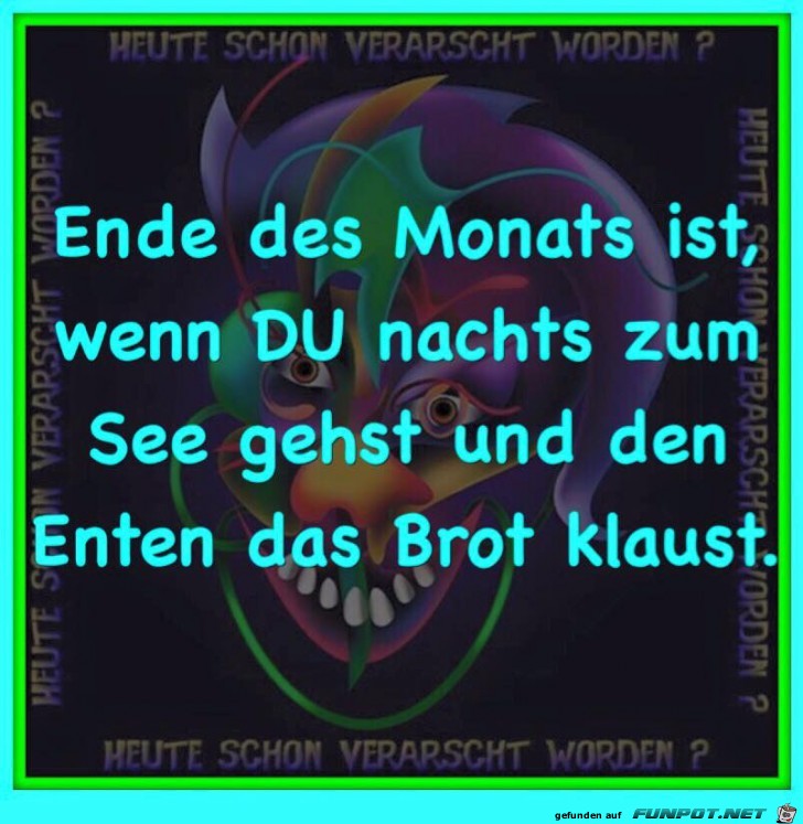 Ende des Monats