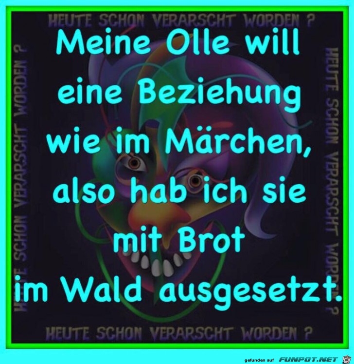 Meine Olle will eine Beziehung Meine Olle will eine Beziehung