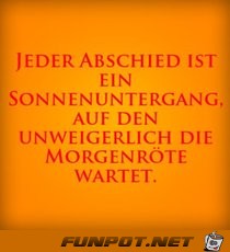 jeder Abschied......