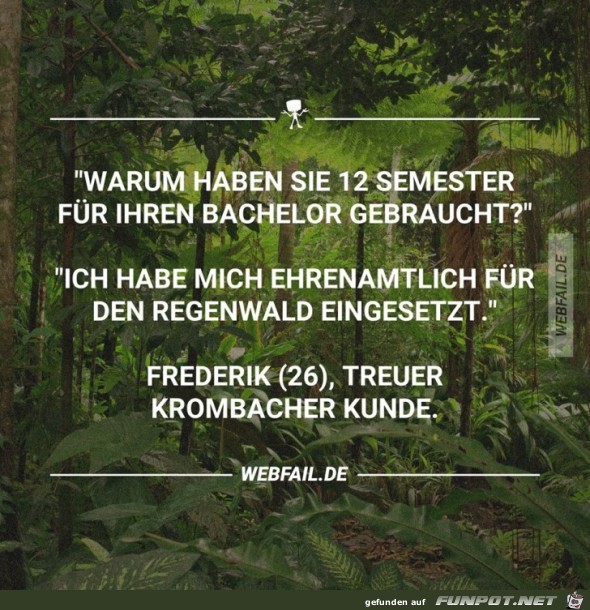 Warum hat es solange gedauert Warum hat es solange gedauert