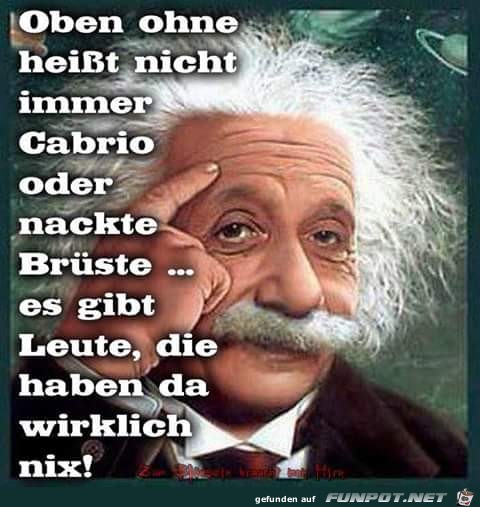 Oben ohne heit nicht immer...