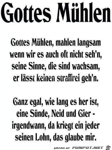 Gottes Muehlen Gottes Muehlen