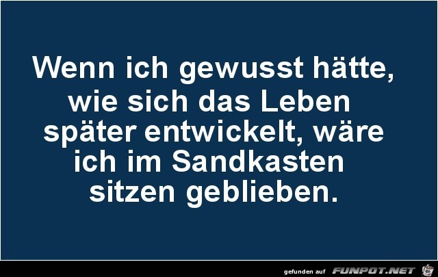 lieber im Sandkasten geblieben...... lieber im Sandkasten geblieben......