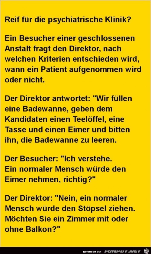 gute Frage......