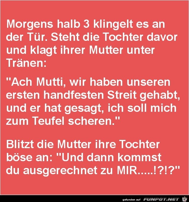erster Streit..... erster Streit.....
