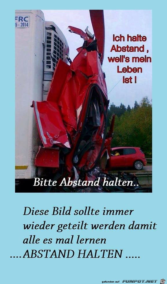 Immer Abstand halten