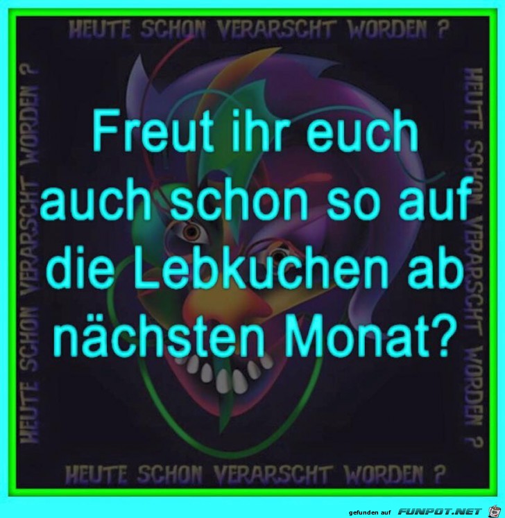 Freut Ihr Euch schon auf den naechsten Monat