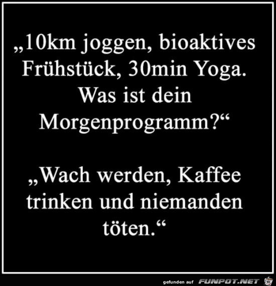 Morgenprogramm....