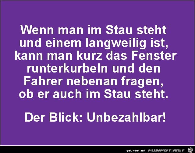 im Stau............