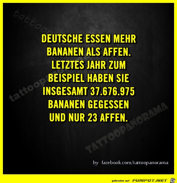 Deutsche essen mehr Bananen als... Deutsche essen mehr Bananen als...