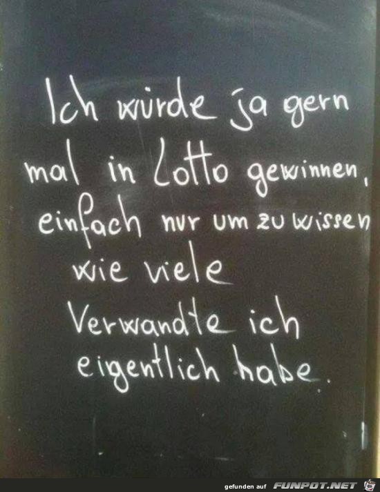 gerne mal im Lotto gewinnen..... gerne mal im Lotto gewinnen.....