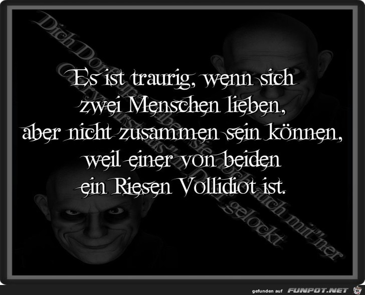 Es ist traurig Es ist traurig