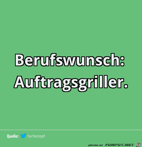 Berufswunsch