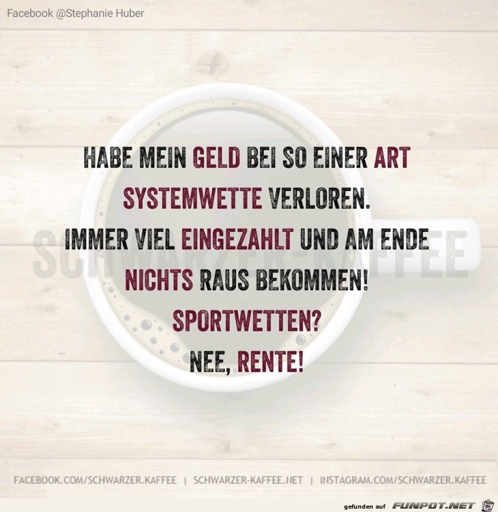 Systemwette verloren Systemwette verloren
