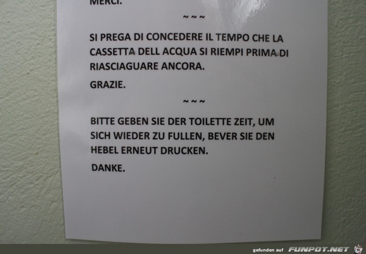 Waterville Toilettenspruch Waterville Toilettenspruch