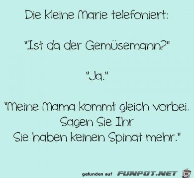 Die kleine Marie telefoniert... Die kleine Marie telefoniert...