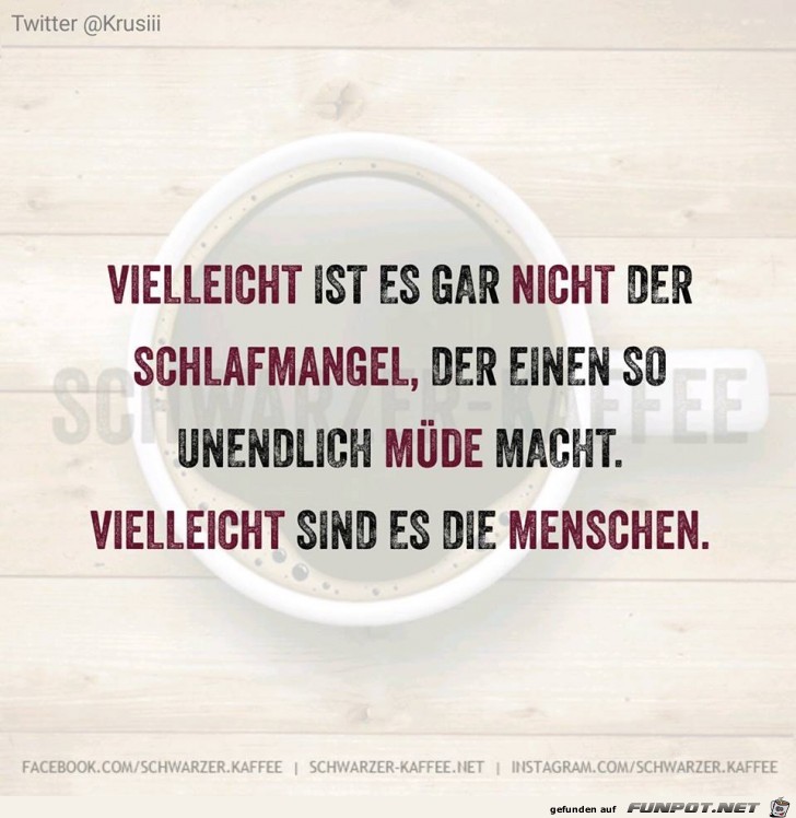 Vielleicht ist es gar nicht der Schlafmangel Vielleicht ist es gar nicht der Schlafmangel