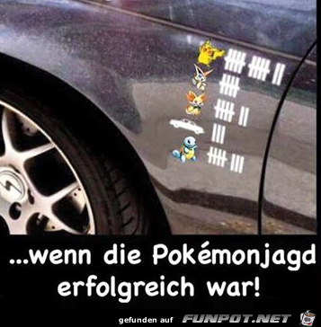 ...wenn die Pokmonjagd erfolgreich war