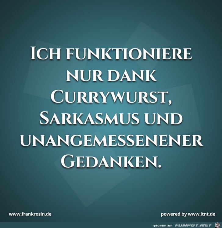 Ich funktioniere nur Ich funktioniere nur